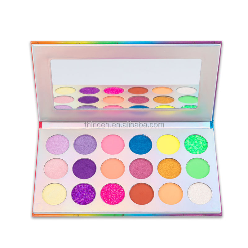 High Pigment 18 Shades Shimmer Matte Eyeshadow Palette Maker 14