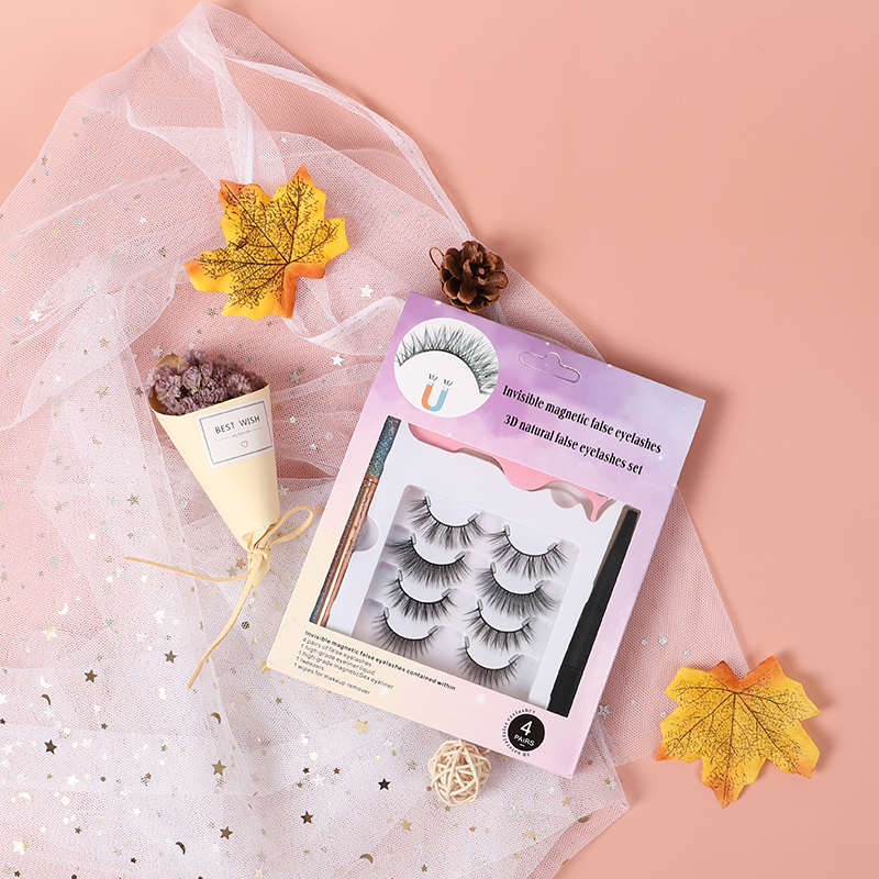 Luxury 3 Pairs Magnetic Eyelash Set Wholesale Customized 10