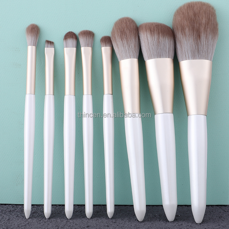 Wholesale Custom Foundation Eyeshadow Makeup Brush Set of 7 - Thincen 8