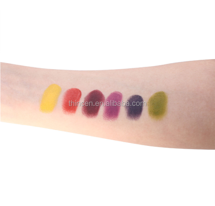 Wholesale Professional Makeup Non-toxic Body Paint Neon Color Finish 18