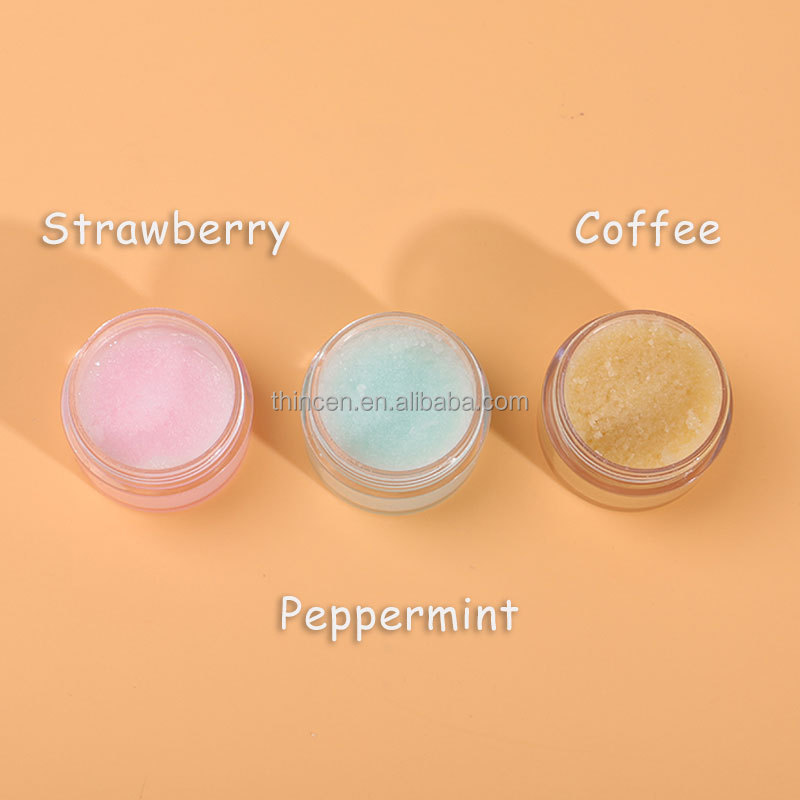3-color vegan lip scrub private label custom 8