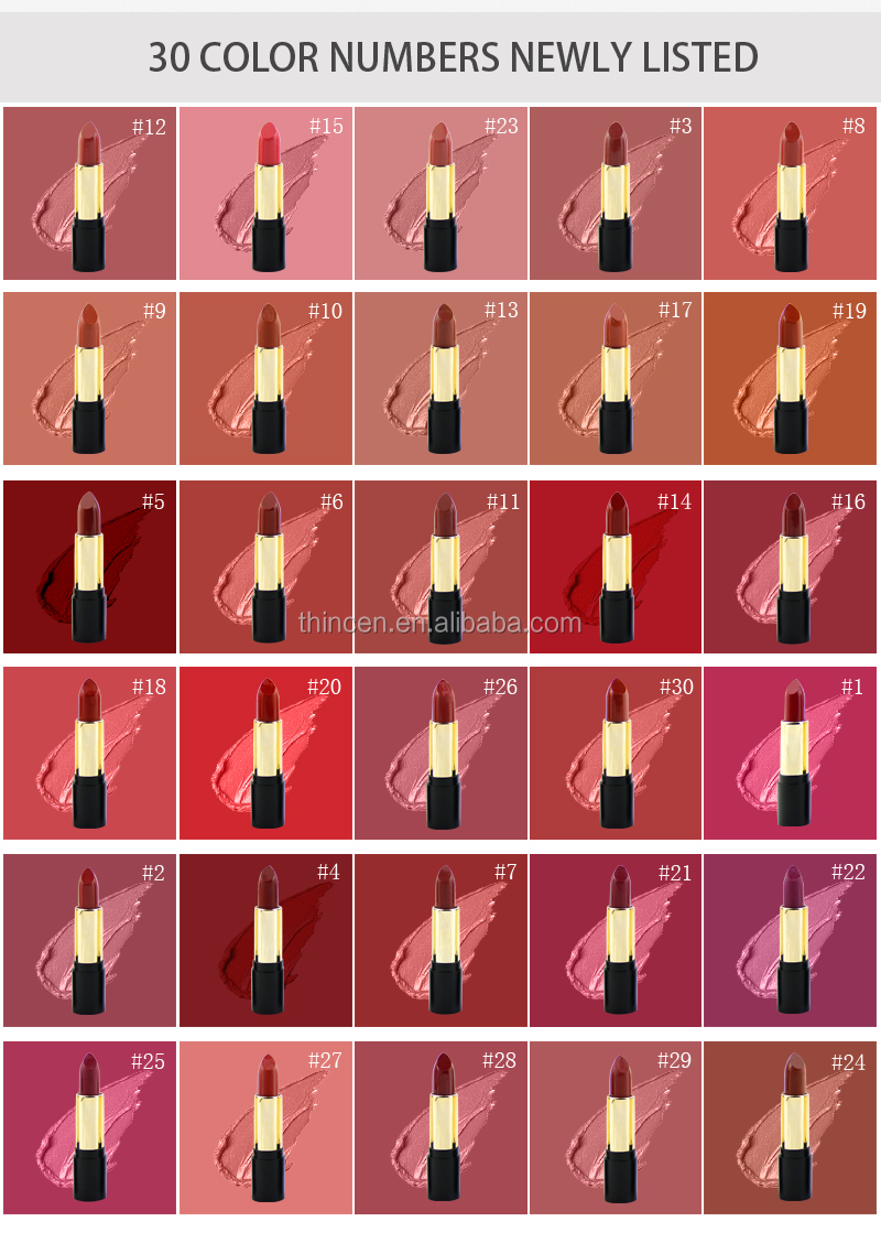 No Logo Nude Matte Lipstick Custom Private Label - Thincen 9