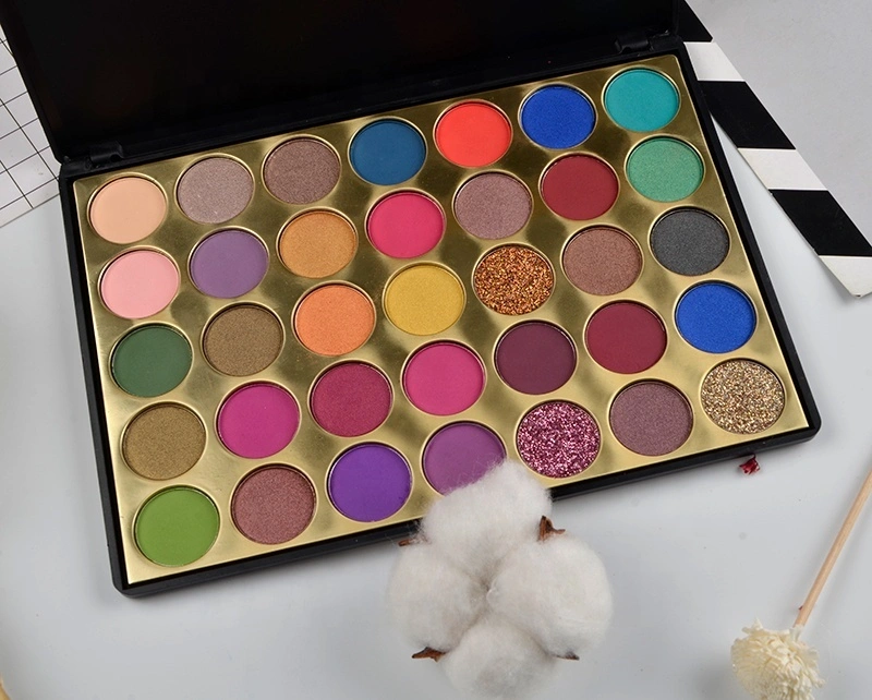 Wholesale Palette Top Quality Gold Eyeshadow Palette Packaging 35 Colors Eyeshadow 1