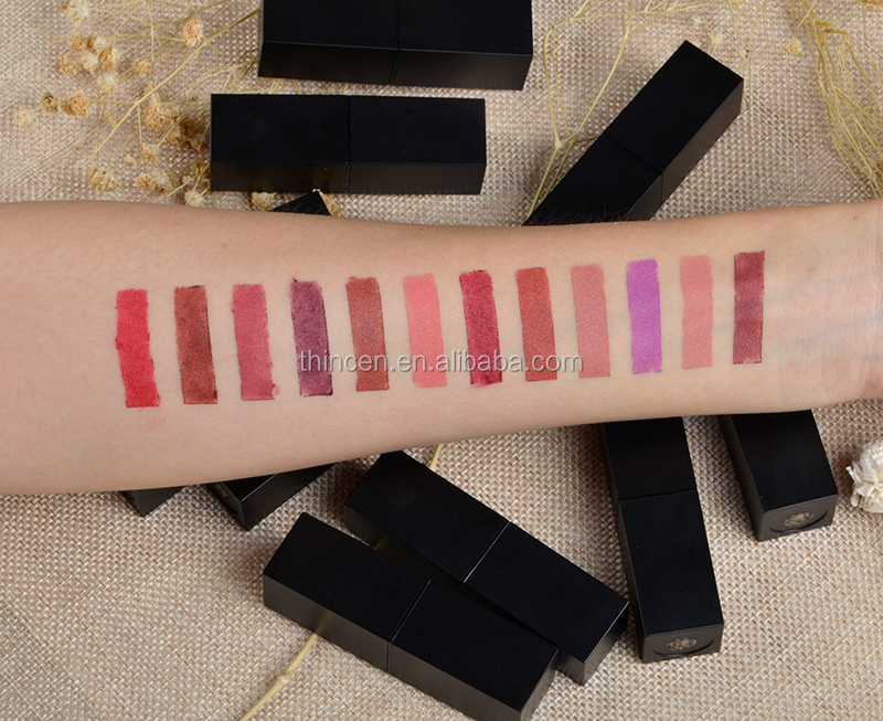 12 Color Long Lasting Make Up Matte Private Label Lipstick 17