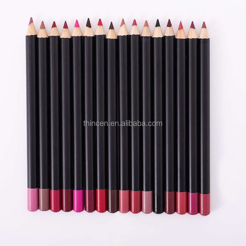 OEM 16 Colors Waterproof Unmarked Lip Liner Manufacturer 24