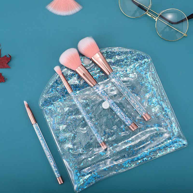 Thincen - V-7-1 High Quality Vegan Cruelty Free Makeup Brushes Private Label Custom LOGO Pink Foundation Makeup Brush Set Makeup Brushes 22