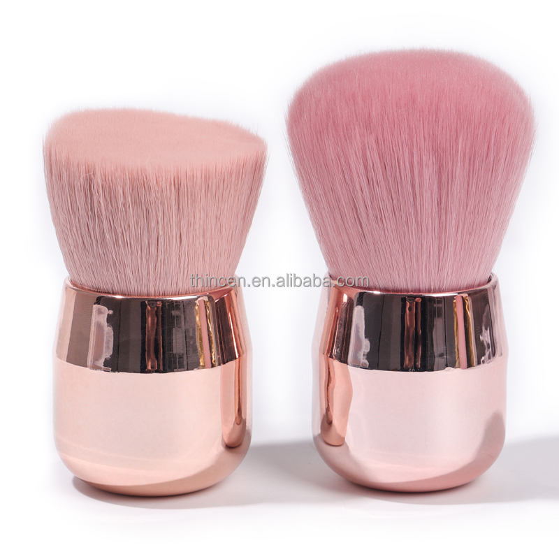 Natural Synthetic Hair Pink Blush Makeup Brush 8