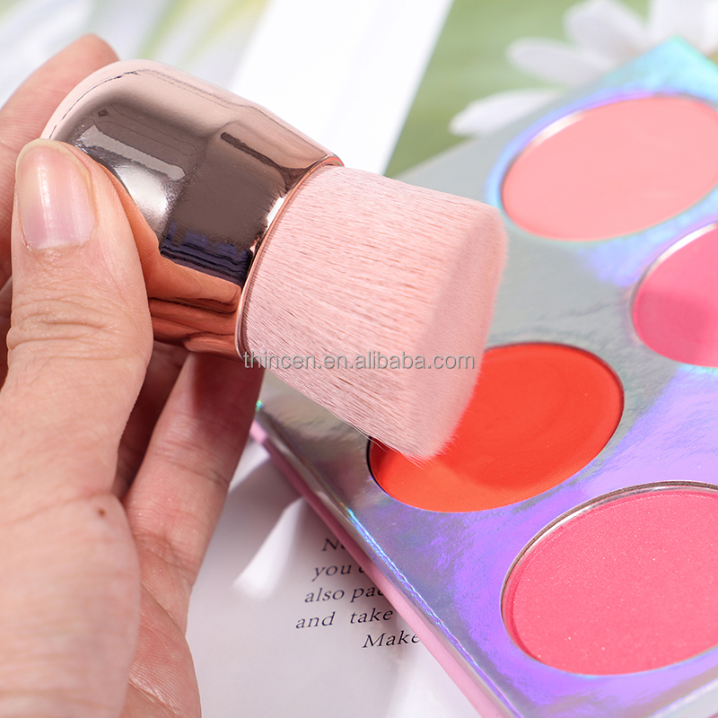 Natural Synthetic Hair Pink Blush Makeup Brush 16