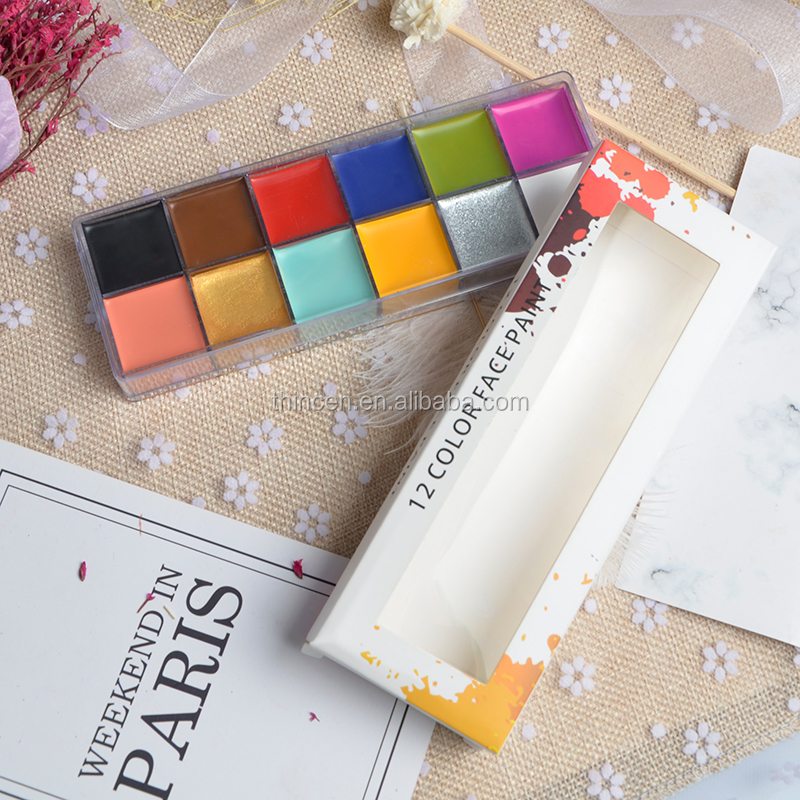 Wholesale Body Art Painting Supplies Makeup Palette Halloween Face Paint Set - Thincen 24