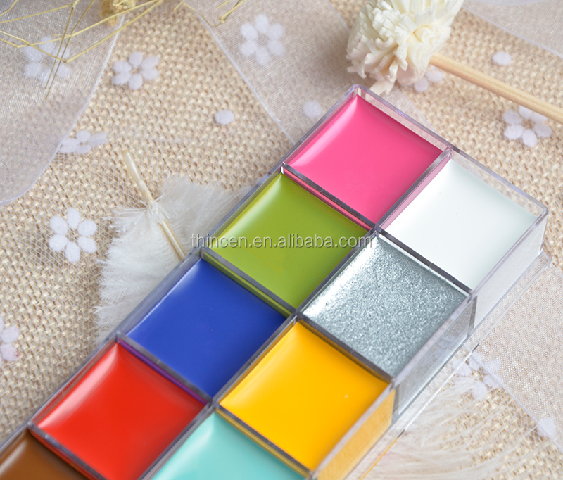 Wholesale Body Art Painting Supplies Makeup Palette Halloween Face Paint Set - Thincen 16