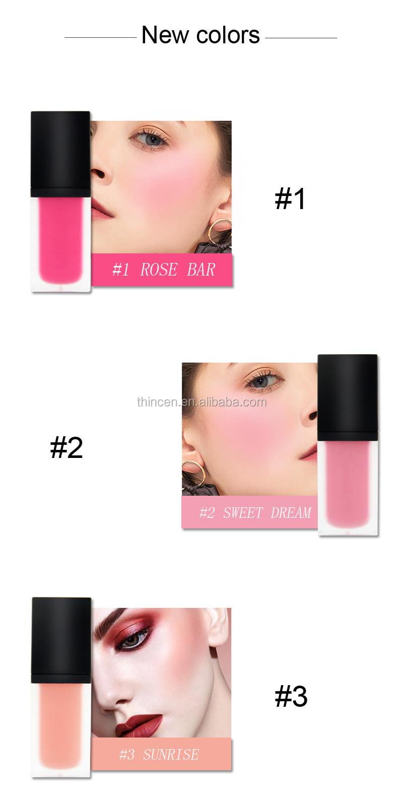 Newest portable natural liquid blush maker 10