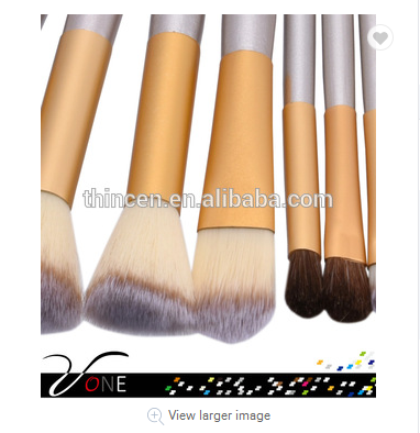 Thincen - Custom Logo Travel Cosmetic Double Ended Makeup Brush Beauty Tools 15
