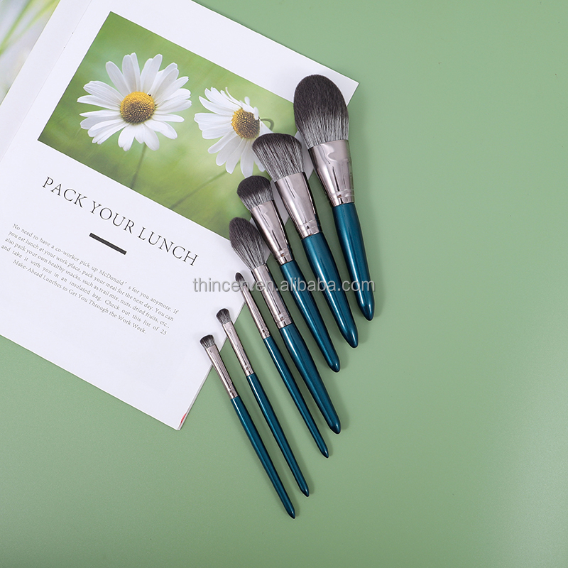 Професійний набір пензлів для макіяжу високої якості, приватний набір пензлів для макіяжу, веганський набір із сумкою 18