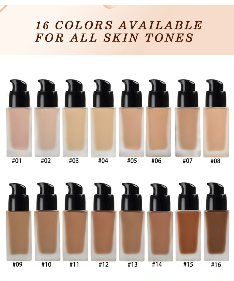 Thincen - Liquid Matte Foundation Face Makeup OEM Label Private Logo Liquid Foundation 8