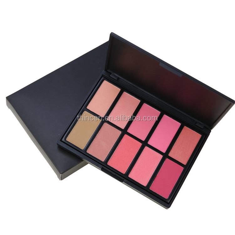 Thincen - No Logo 10 color cosmetic blusher palette 10 color makeup mixing blush palette Blush 13