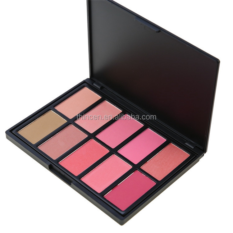 Thincen - No Logo 10 color cosmetic blusher palette 10 color makeup mixing blush palette Blush 11