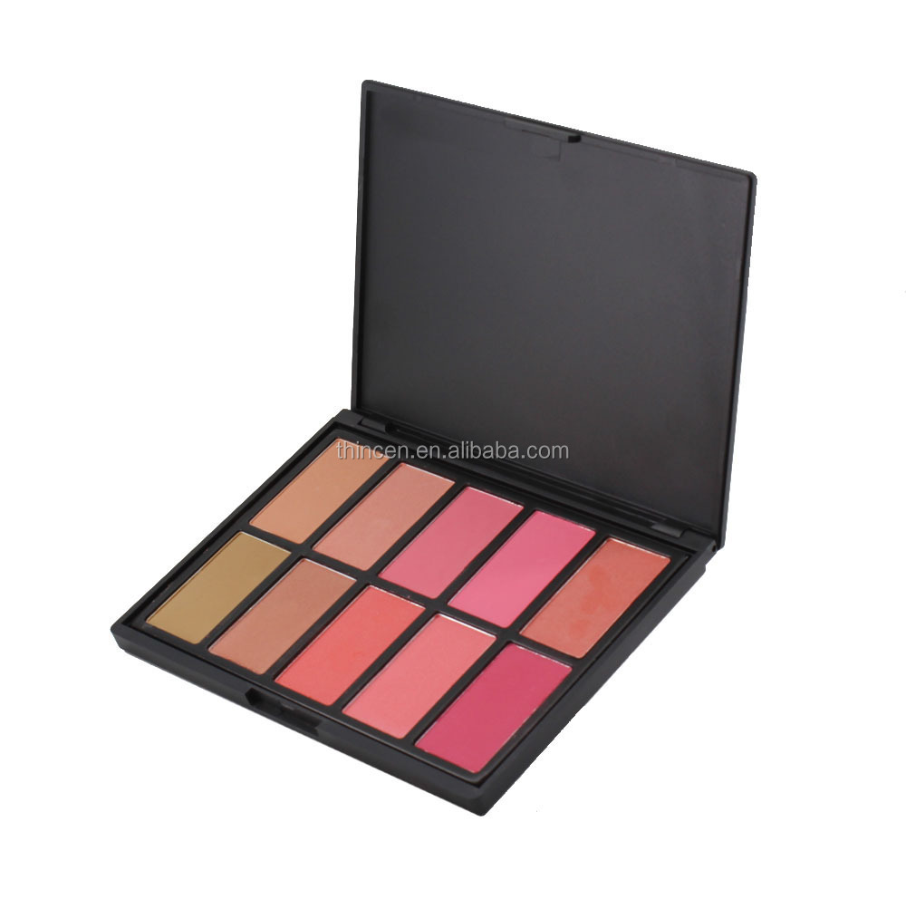 Thincen - No Logo 10 color cosmetic blusher palette 10 color makeup mixing blush palette Blush 7