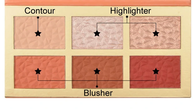 Wholesale Customized Vegan Pigment Fluorescent Eyeshadow Palette 1