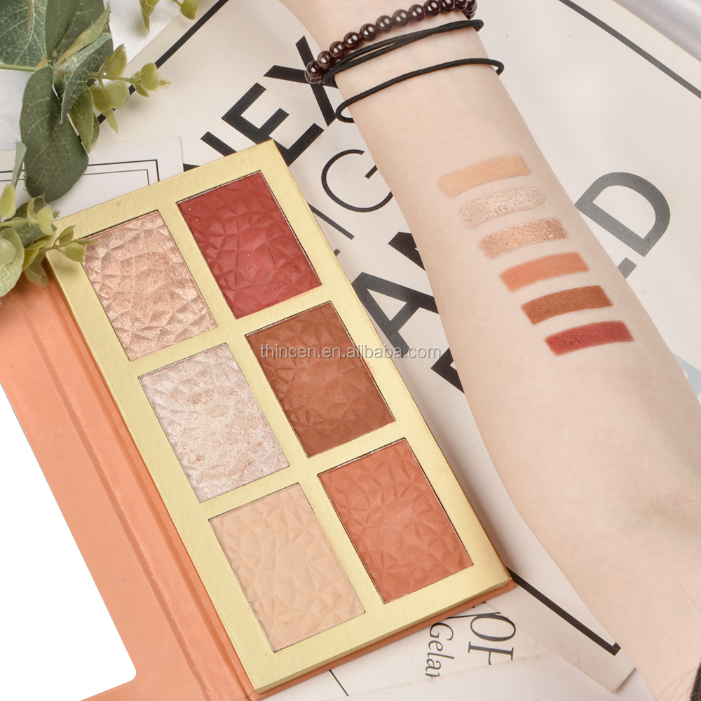 Wholesale Customized Vegan Pigment Fluorescent Eyeshadow Palette 18