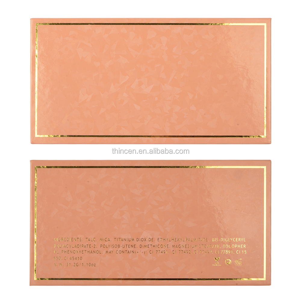 Wholesale Customized Vegan Pigment Fluorescent Eyeshadow Palette 12