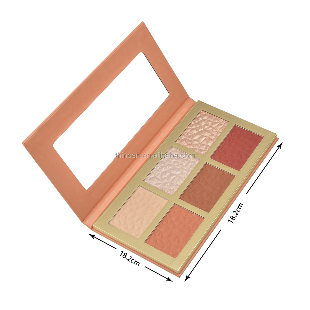 Wholesale Customized Vegan Pigment Fluorescent Eyeshadow Palette 14