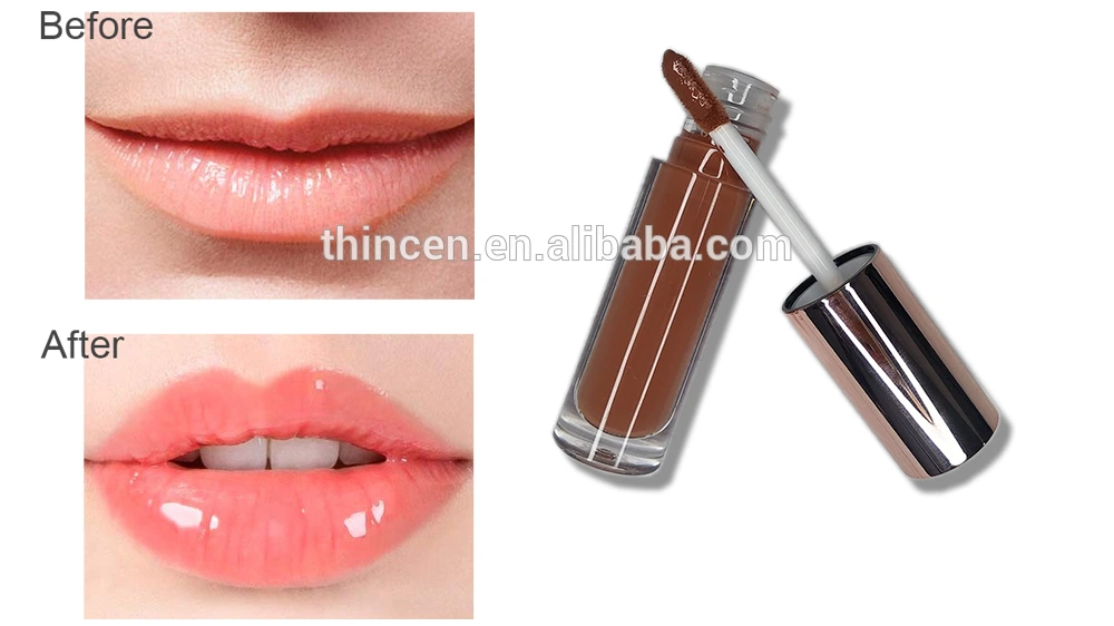 Wholesale transparent organic plump lip gloss private label custom 1