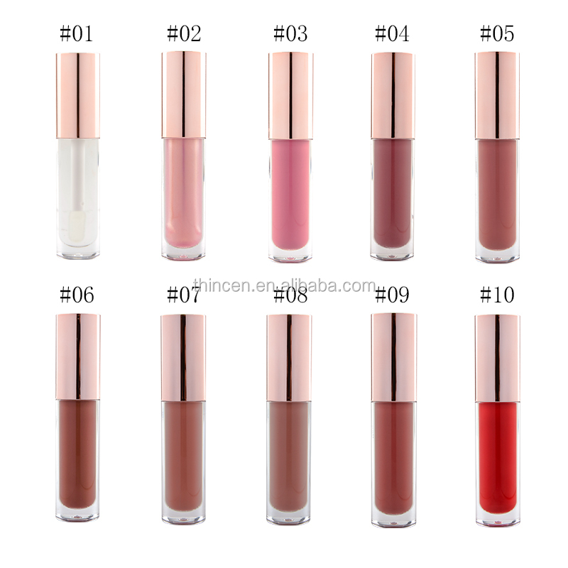 Wholesale transparent organic plump lip gloss private label custom 26
