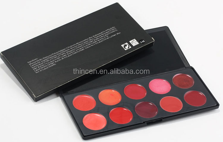 Wholesale Waterproof Cream Lip Gloss Palette Carton Packaging 20