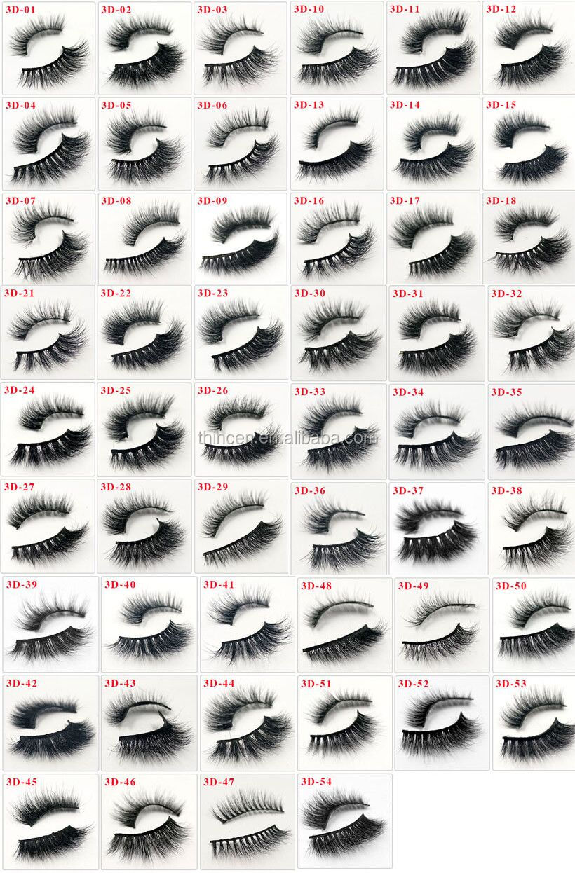 Packaging custom 3D mink false eyelashes manufacturer 10