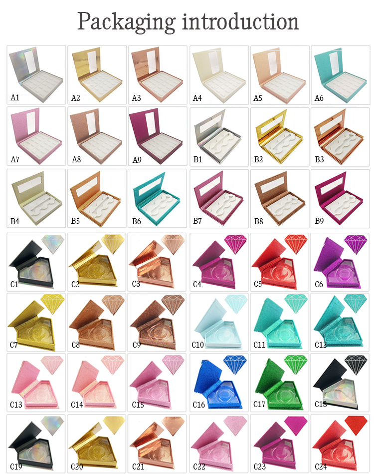 10 Pairs of 3D Mink Eyelashes Customized Supplier 24