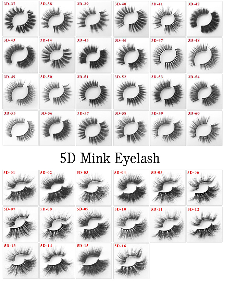 10 Pairs of 3D Mink Eyelashes Customized Supplier 22