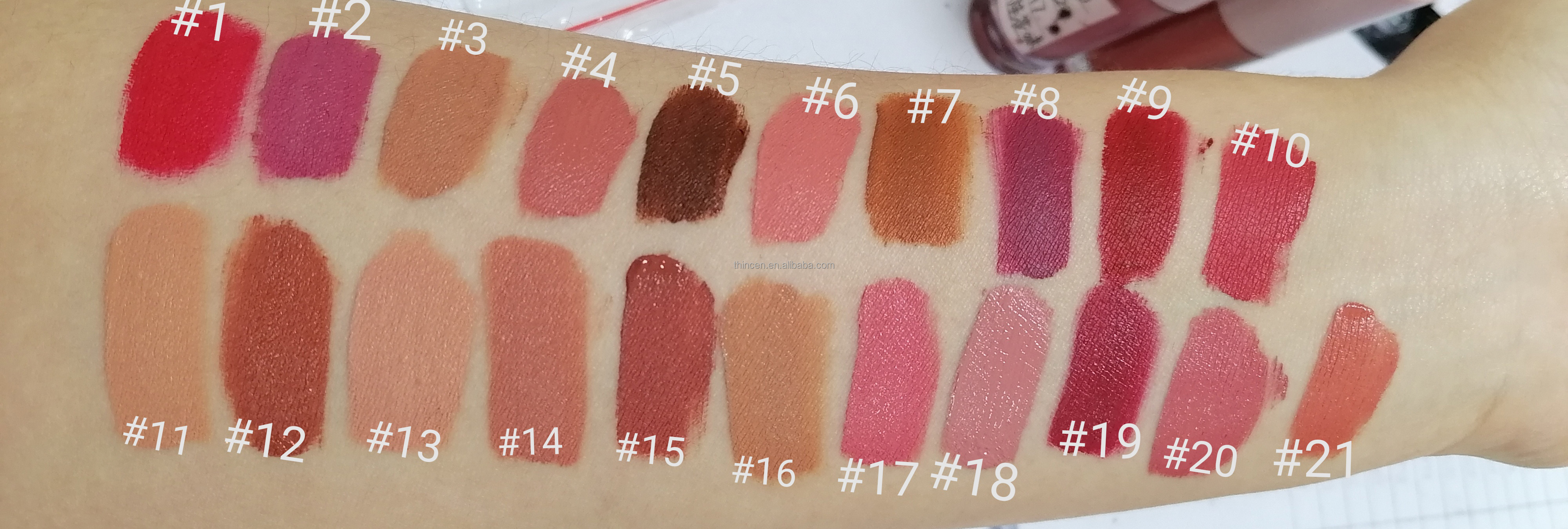 Nude Matte Liquid Lipstick Custom Private Logo Brown Lipstick Matte Waterproof 26