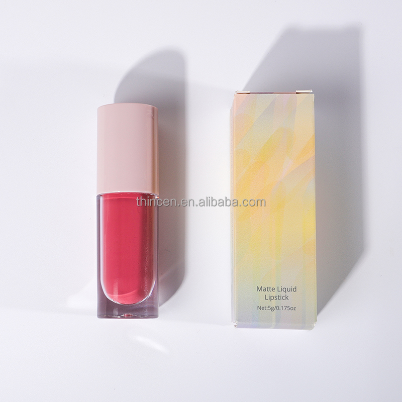 Nude Matte Liquid Lipstick Custom Private Logo Brown Lipstick Matte Waterproof 24