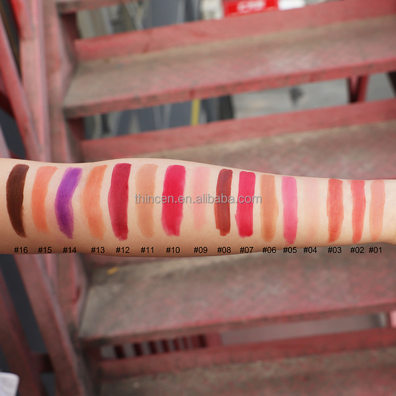 16 Color Velvet Matte Private Label Lipsticks 16