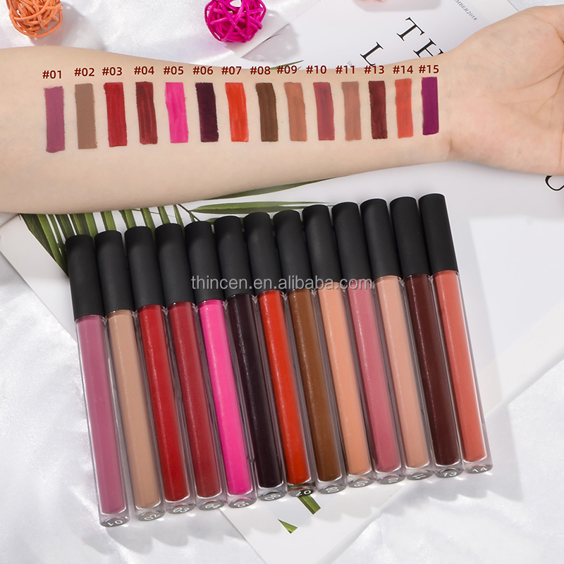 Best Selling Lip Combination Private Label Liquid Lipstick Lip Liner Set - Thincen Supplier 12