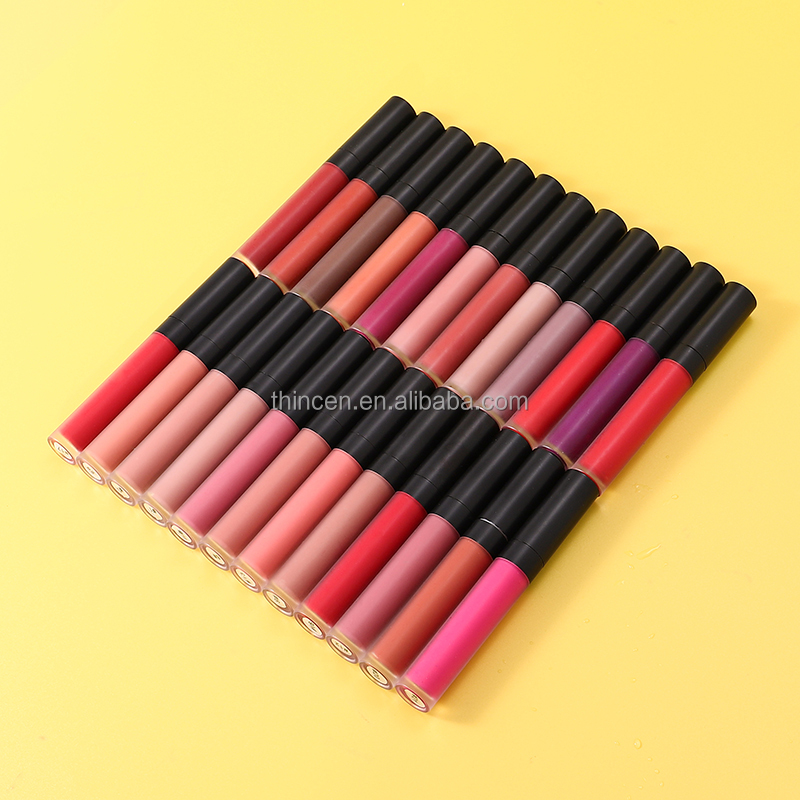 Gincu Cecair Velvet Matte Vegan Bebas Kekejaman Pengilang Gincu Cecair 12