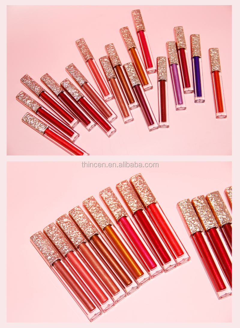 Thincen - Private Label Lip Stick Manufacturer Custom Glitter Cap Container Metallic Lip Gloss Lipstick&Lipgloss 10