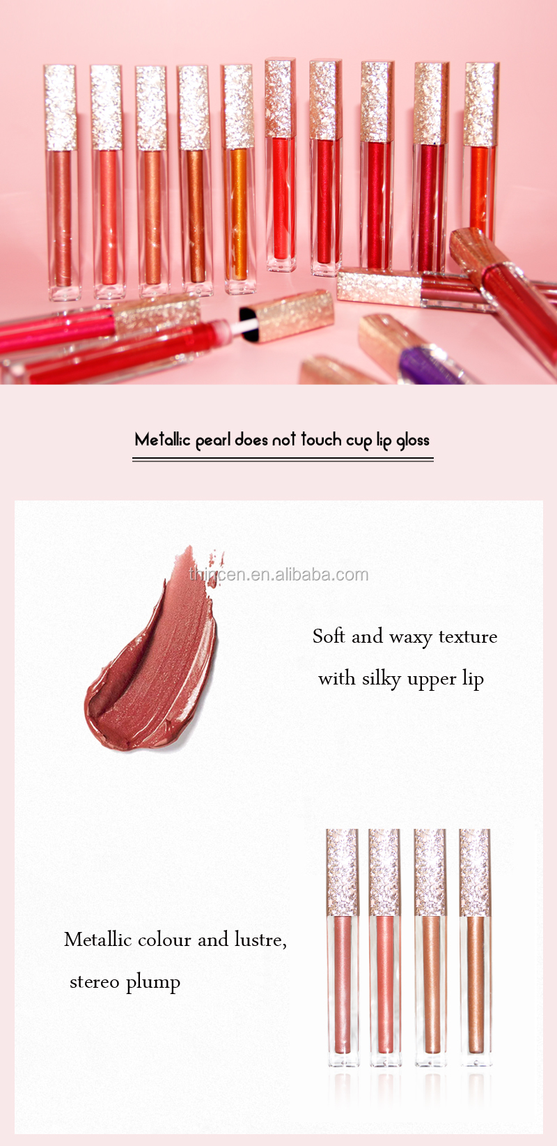 Metallic Lipstick Lipgloss Liquid Lip Gloss Private Label 10