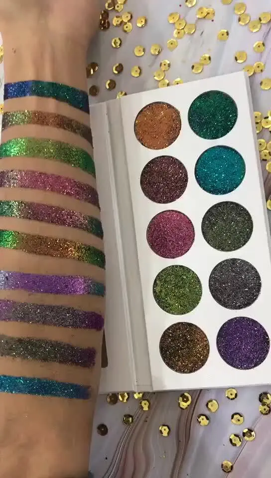 Custom private label eyeshadow palette in 10 colors 1