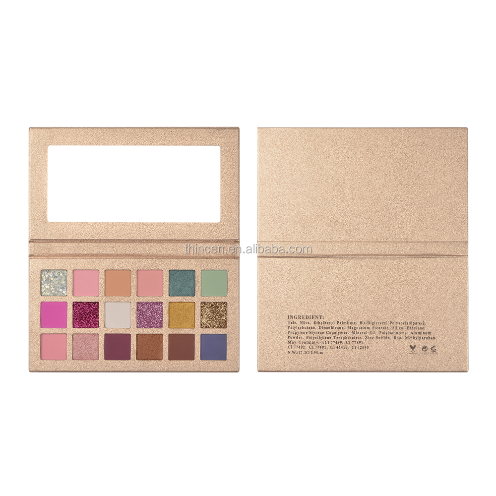 18 colors of gold eyeshadow palette maker 12