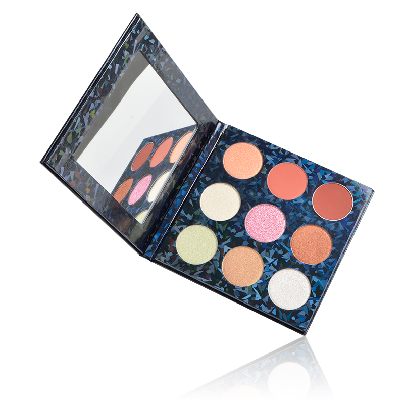 Водонепроникний довготривалий макіяж обличчя Private Label 9 кольорів пудри Status Highlight із дзеркалом 16