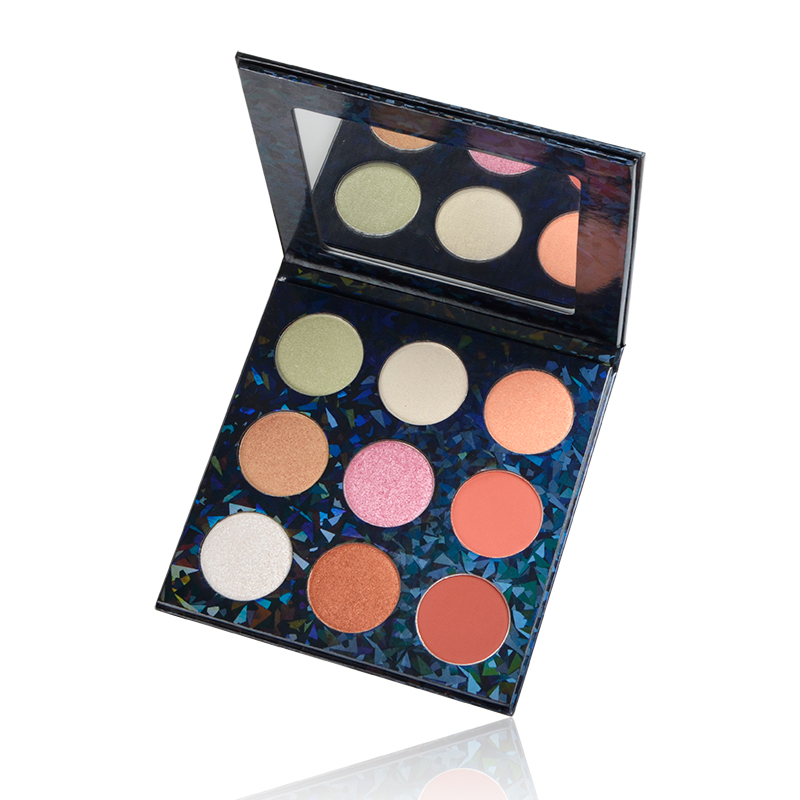 Водонепроникний довготривалий макіяж обличчя Private Label 9 кольорів пудри Status Highlight із дзеркалом 8