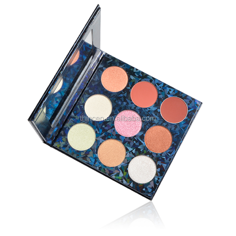 Водонепроникний довготривалий макіяж обличчя Private Label 9 кольорів пудри Status Highlight із дзеркалом 10