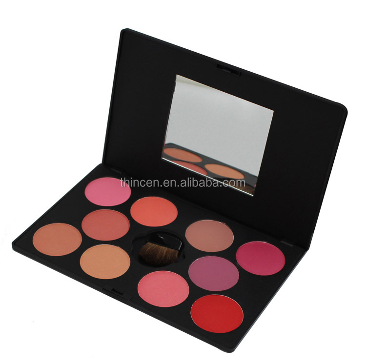 Professional 10 color make up blush palette cheek long lasting blusher 16