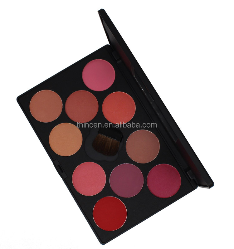 Professional 10 color make up blush palette cheek long lasting blusher 14