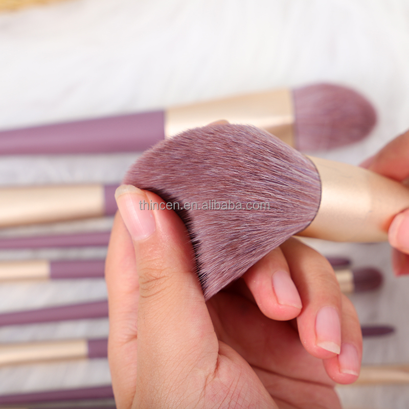 V-9-2 Wholesale Makeup Brush Private Label 9pcs Face Eye Soft Dense Synthetic Hair Makeup Brushes Set 26