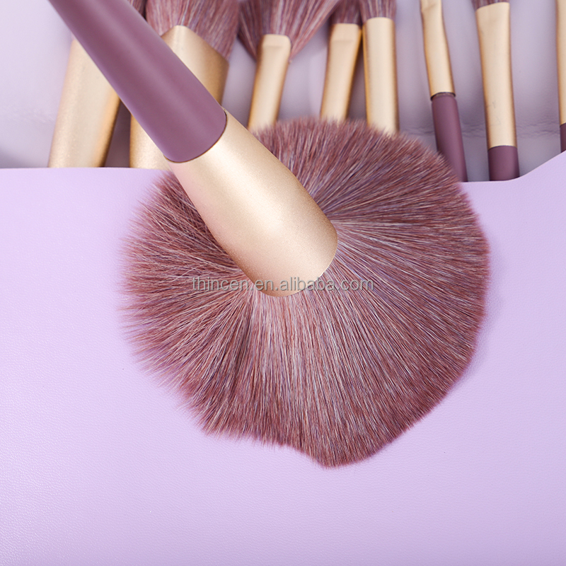 V-9-2 Wholesale Makeup Brush Private Label 9pcs Face Eye Soft Dense Synthetic Hair Makeup Brushes Set 28