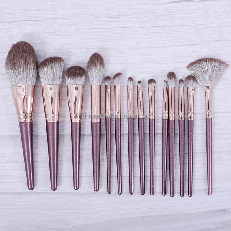 Thincen - Wholesales 14 Pieces Luxury Brush Set Makeup Brush Set Beauty Tools 19