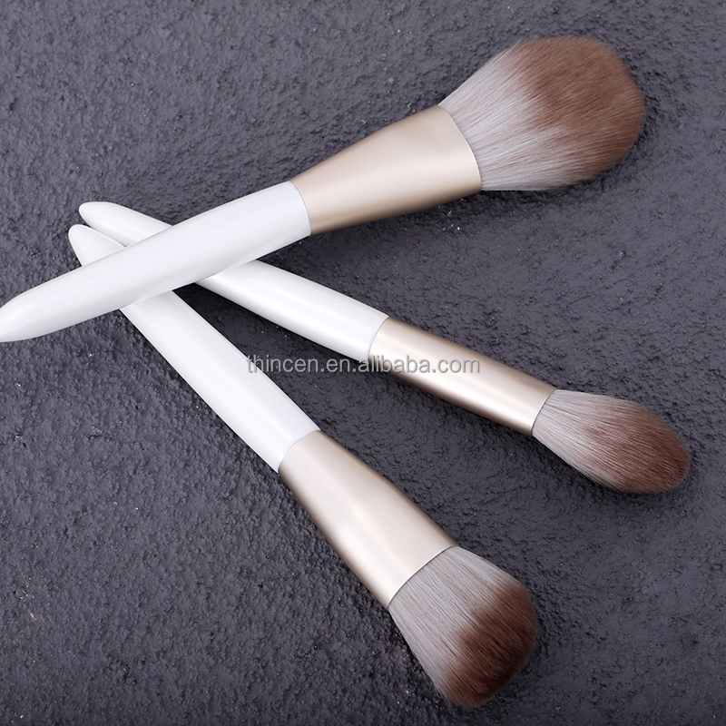 White Makeup Cosmetics 8pcs Private Label Brushes Sets 18