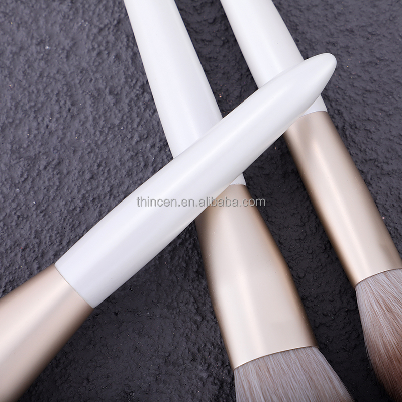 White Makeup Cosmetics 8pcs Private Label Brushes Sets 12